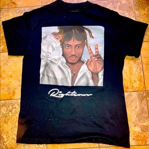 998 Juice Wrld black short-sleeve, authentic! Med
